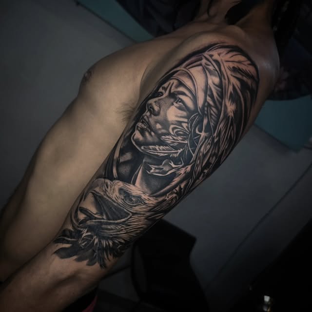Tattoo by Nury: Arm composition