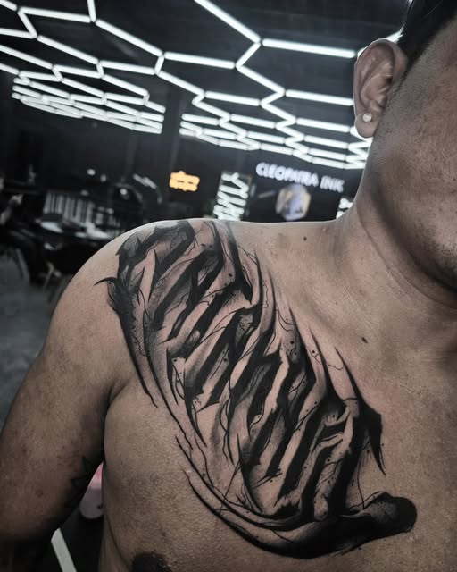 Tattoo by Nury: Organic composition
